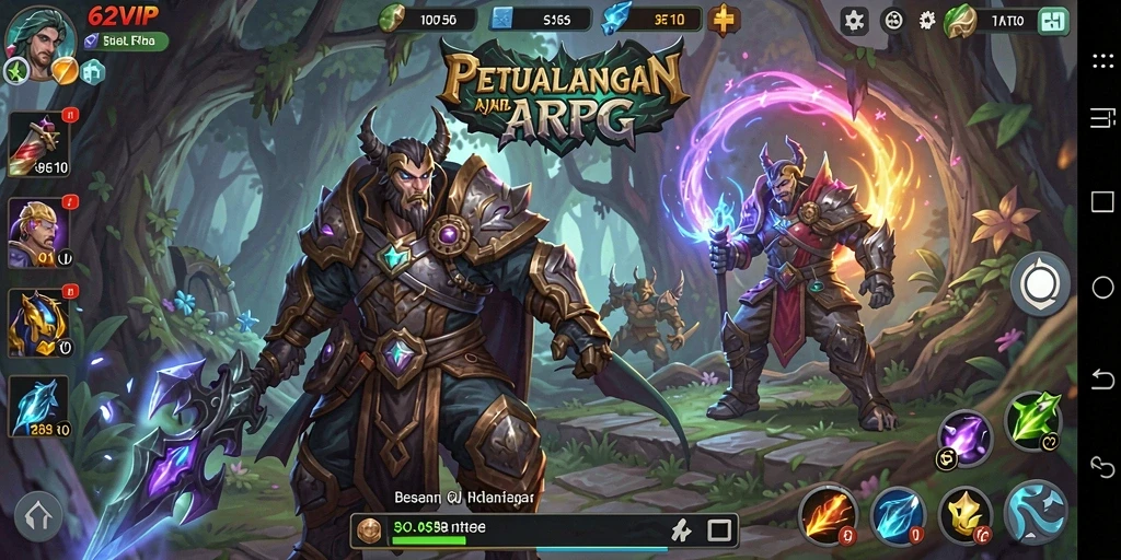 Screenshot dari gameplay seru 62VIP dalam aksi ARPG.