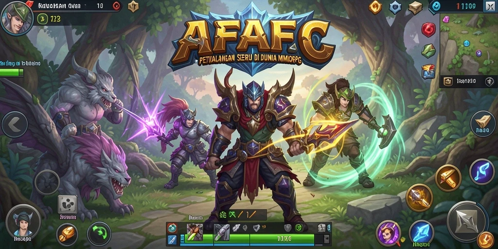 Screenshot gameplay AFAF menampilkan petualangan seru dalam dunia MMORPG.
