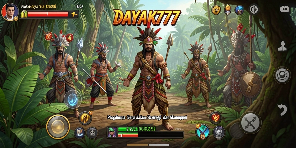 Tampilan gameplay seru dalam DAYAK777 yang penuh strategi.