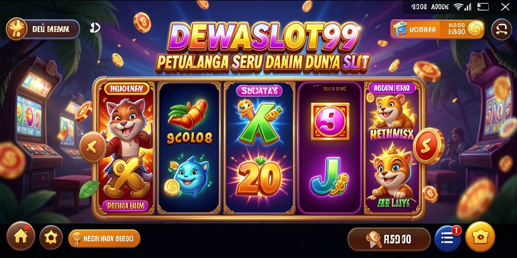 Screenshot gameplay DEWASLOT99 menampilkan serunya putaran slot.