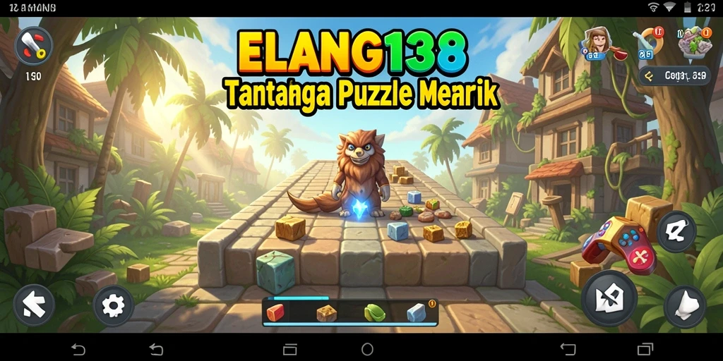 Screenshot gameplay ELANG138 menampilkan tantangan puzzle menarik.