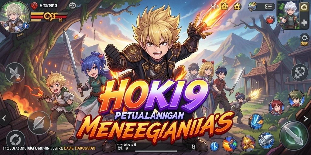 Tangkapan layar dari HOKI9 menunjukkan aksi karakter Anime yang mendebarkan.