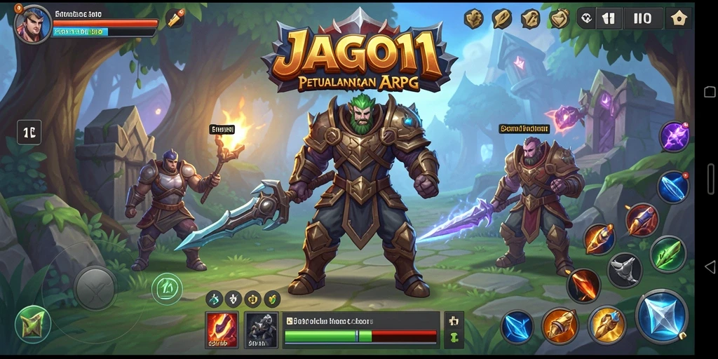 Tangkapan layar menampilkan aksi seru dalam JAGO11 saat melawan monster besar.