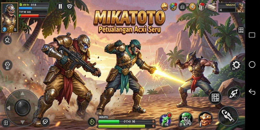 Tampilan aksi seru dan mendebarkan dalam MIKATOTO.