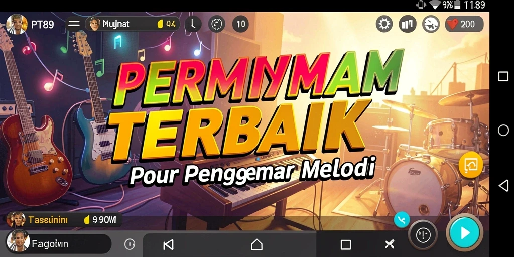 Tangkapan layar gameplay PT89 dengan iringan musik yang mengasyikkan.