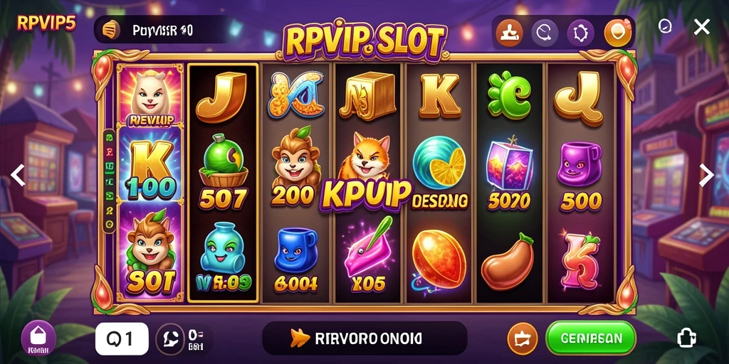 Screenshot RPVIP5 menampilkan aksi seru dalam permainan Slot.
