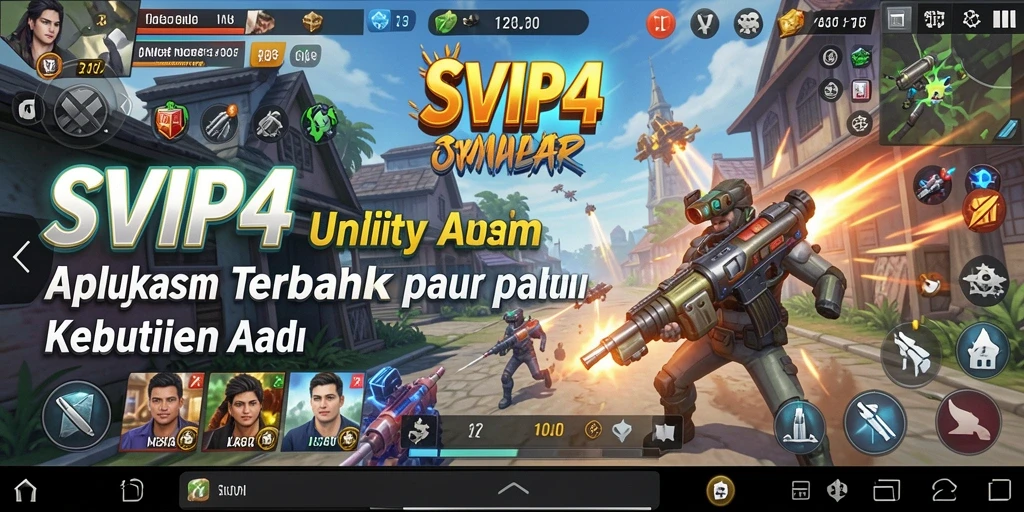 Tampilan antarmuka utama SVIP4 dengan fitur-fitur Utility yang lengkap.