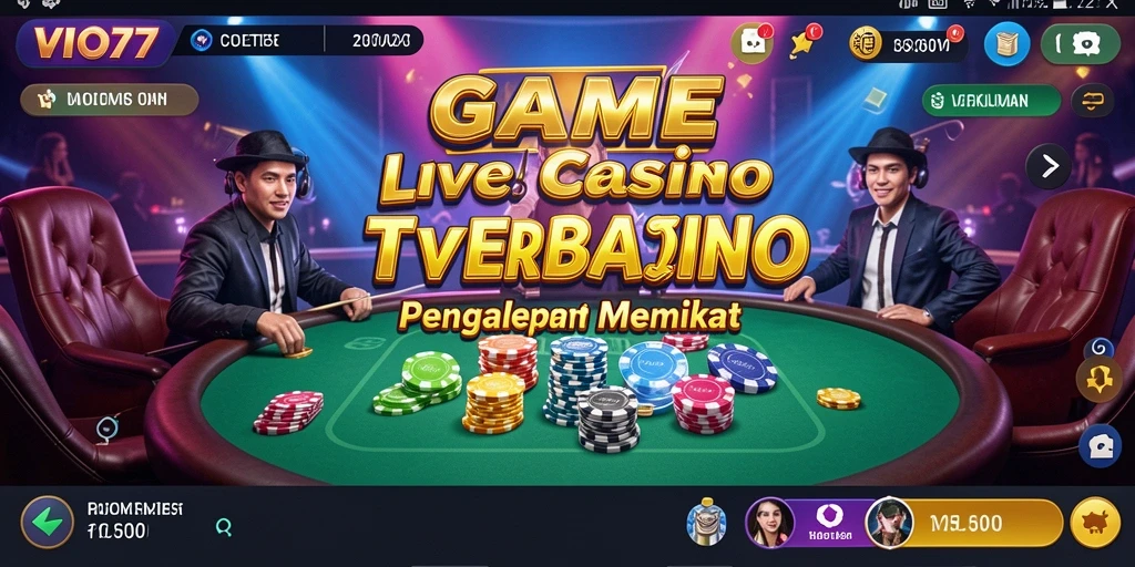 Gameplay seru VIO77 dalam Live Casino dengan dealer profesional.